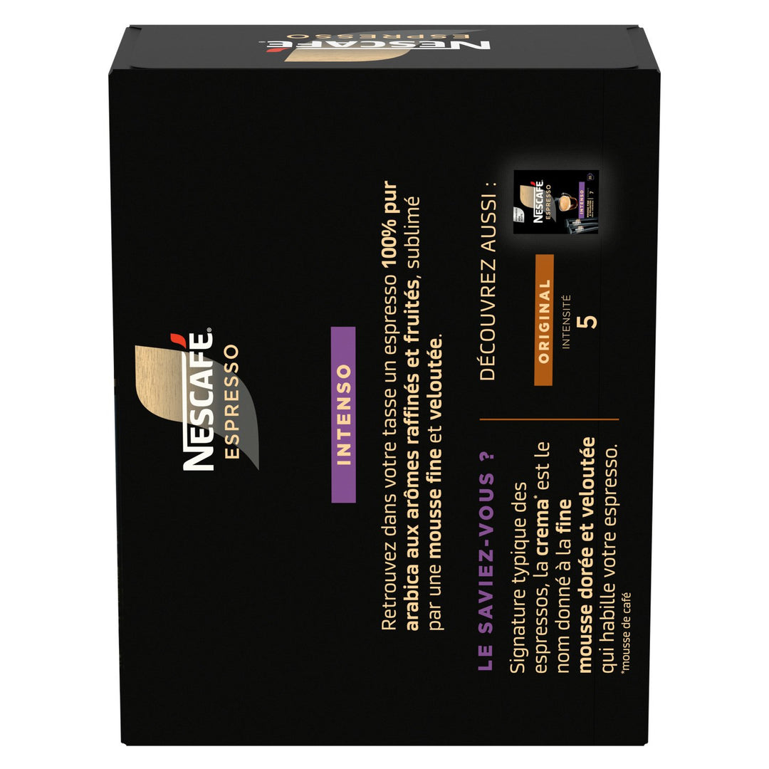 NESCAFE-nescafe espresso intense ,intensite 7 paquet de 25 sticks-45G