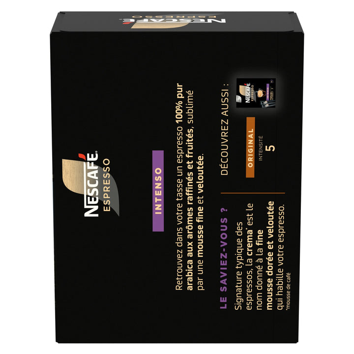 NESCAFE-nescafe espresso intense ,intensite 7 paquet de 25 sticks-45G