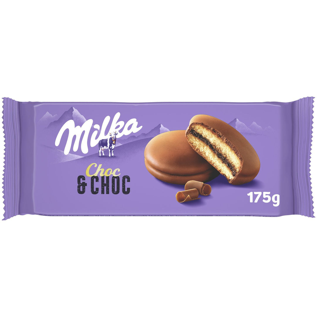 MILKA- Gâteaux fourrés au chocolat Choc & Choc - 175G