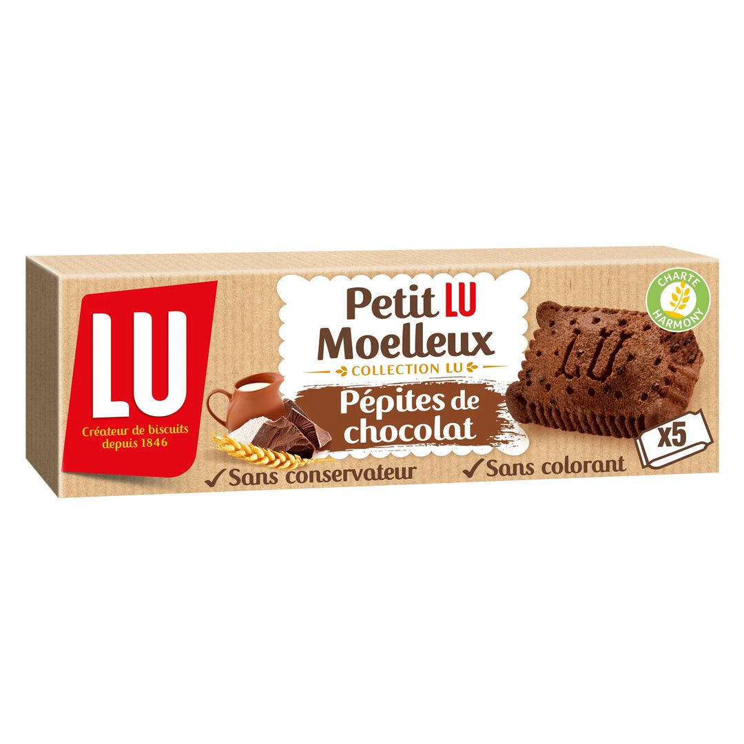 PETIT LU-Gâteaux moelleux au chocolat et aux pépites de chocolat