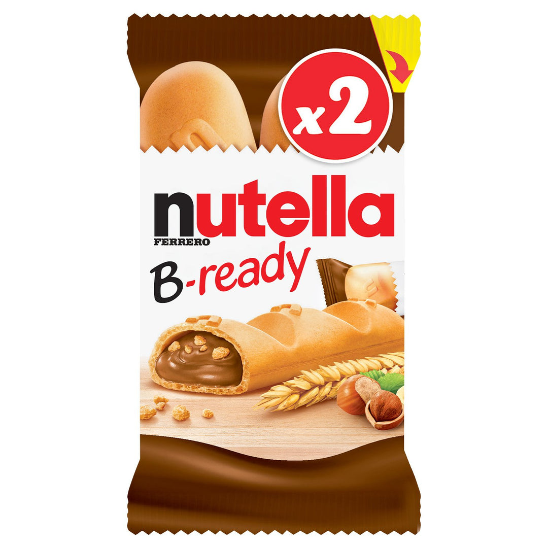 NUTELLA-Biscuits Fourrés Noisettes et Cacao  B-READY X2-44G
