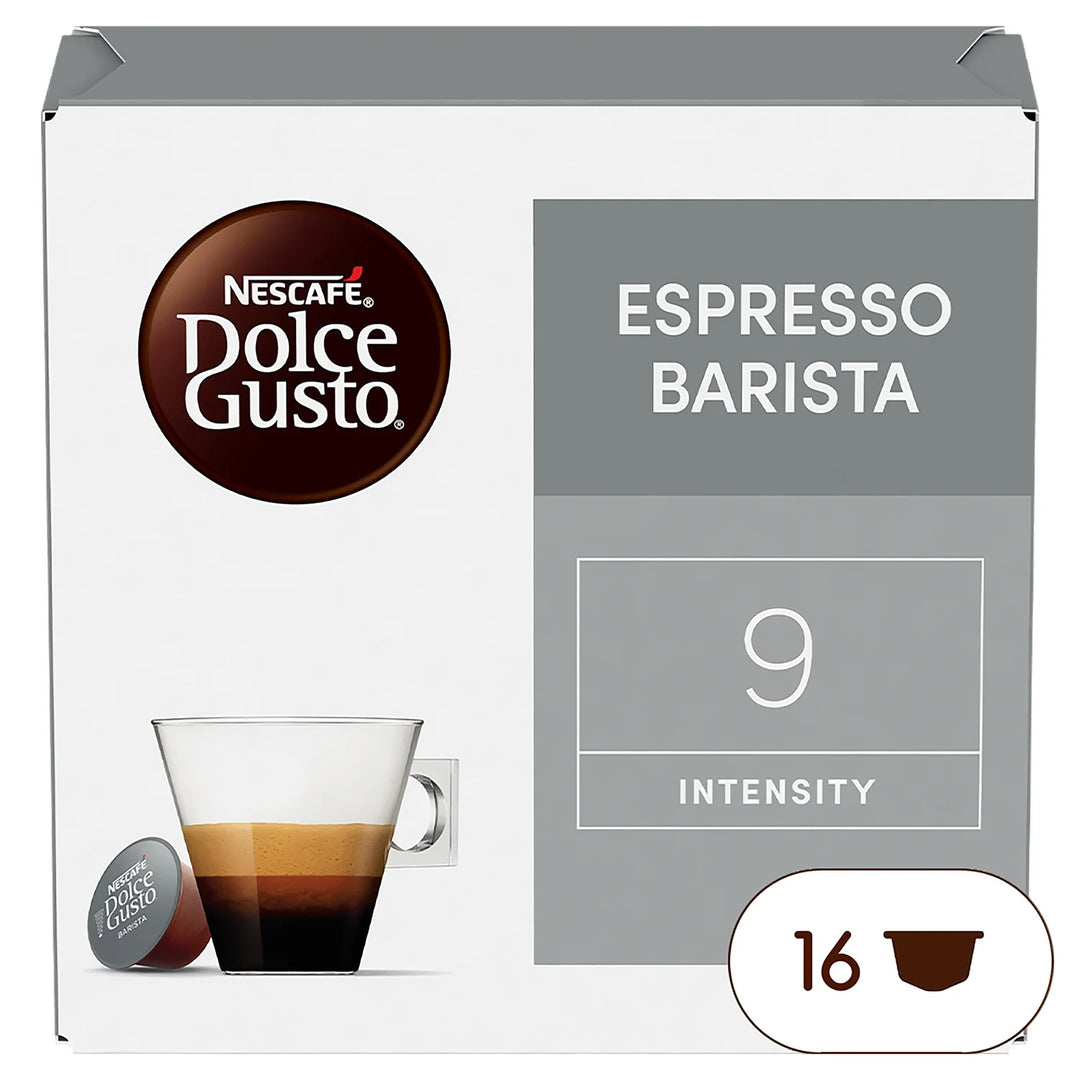 DOLCE GUSTO-Café Capsules Espresso Barista Intensité 9 la boîte de 16 capsules-104G