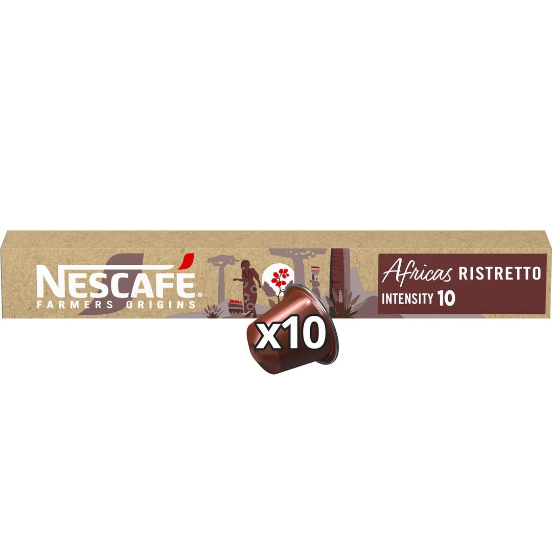 NESCAFE-Ristretto africas intensité 10 ,10 capsules- 44G