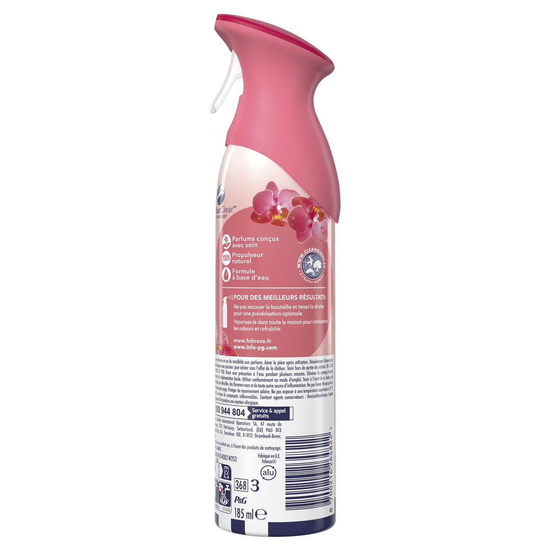 Febreze - Spray Désodorisant Thai Orchidée 185ml - Parfum exotique et fraîcheur durable