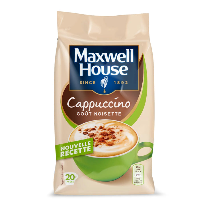 MAXWELL HOUSE Cappuccino Gout Noisette - 340G