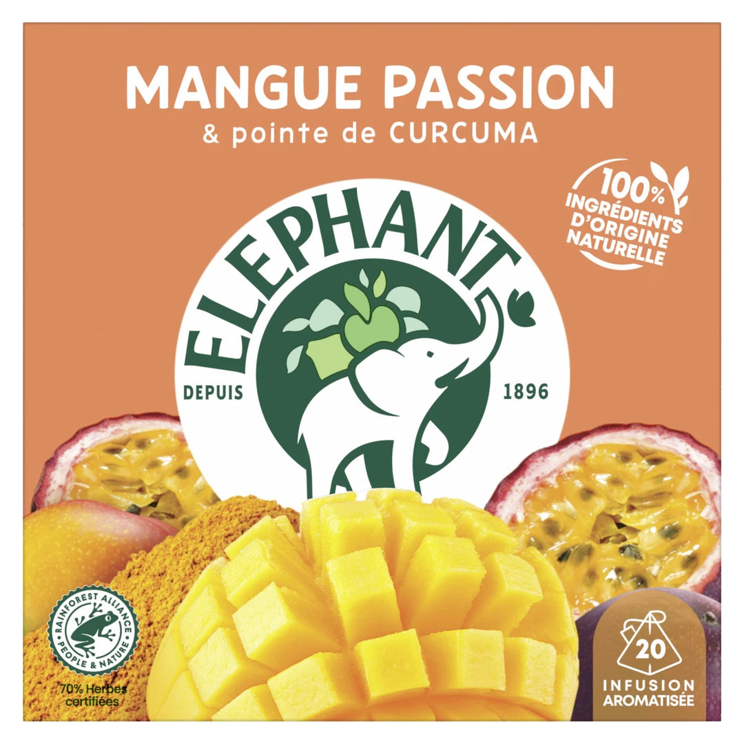 ELEPHANT-infusion mangue passion 20 sachets