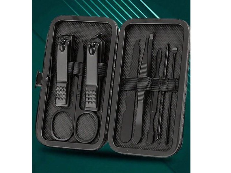 Ensemble de réparation pour les ongles noirs - Coupe-ongles en acier inoxydable,8 PCS