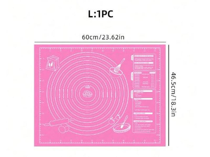 Tapis à pâtisserie en silicone antiadhésif – Facile à nettoyer et réutilisable