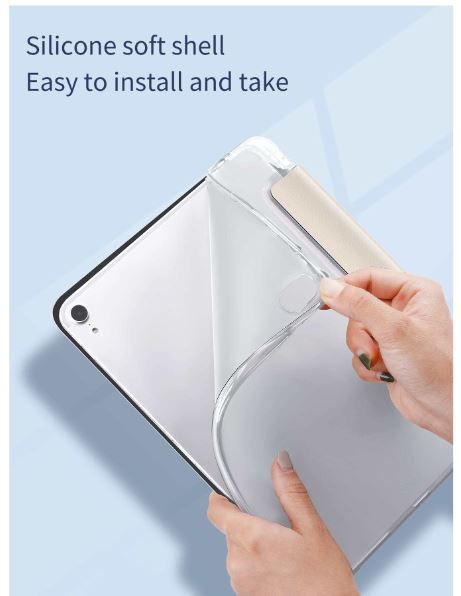 Coque de protection rose avec rainure pour stylo - iPad