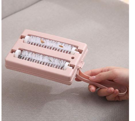 Brosse De Nettoyage De Tapis À Double Rouleaux Pour Enlever Les Peluches De Vêtements