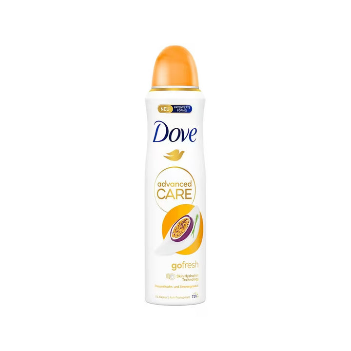 DOVE Care – Spray Anti-Transpirant Fruit de la Passion & Parfum Citronnelle – 250 ml