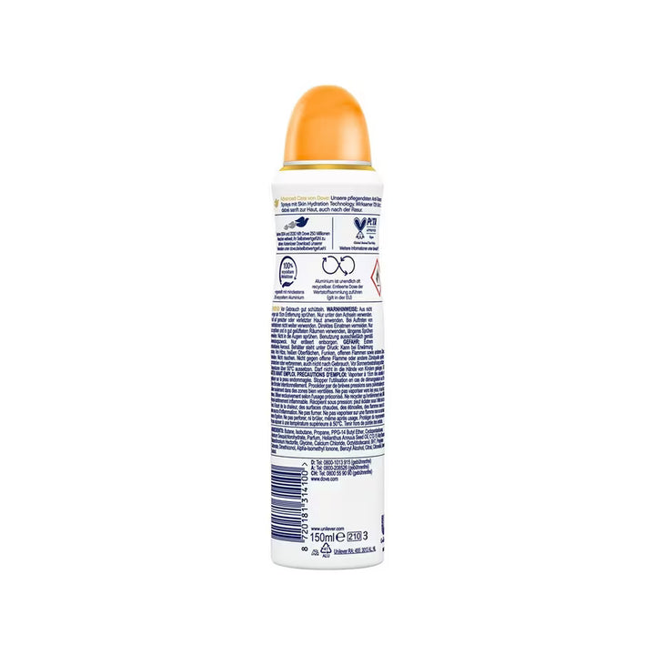 DOVE Care – Spray Anti-Transpirant Fruit de la Passion & Parfum Citronnelle – 250 ml