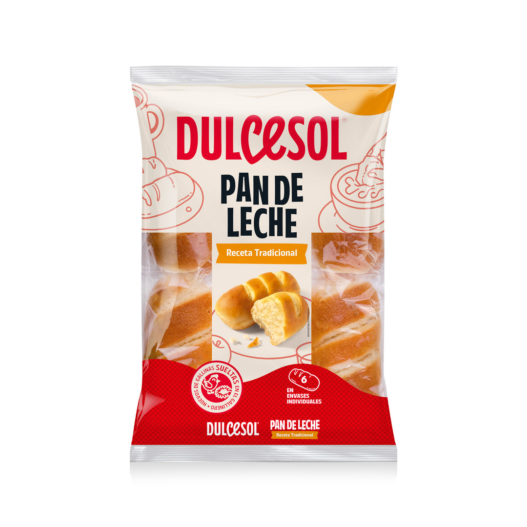DULCESOL – Pain au Lait recette traditionnelle – 210 g (6 pains individuels)
