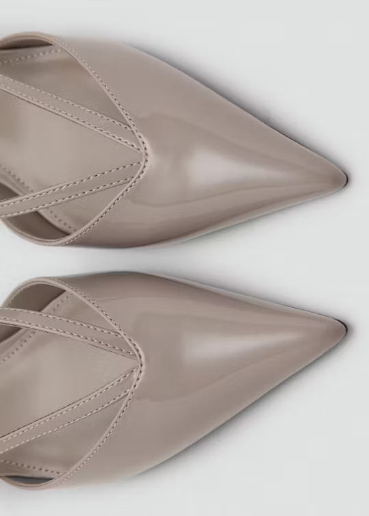 Mango - Chaussures à Talon Kitten à Brides – Pointure 39