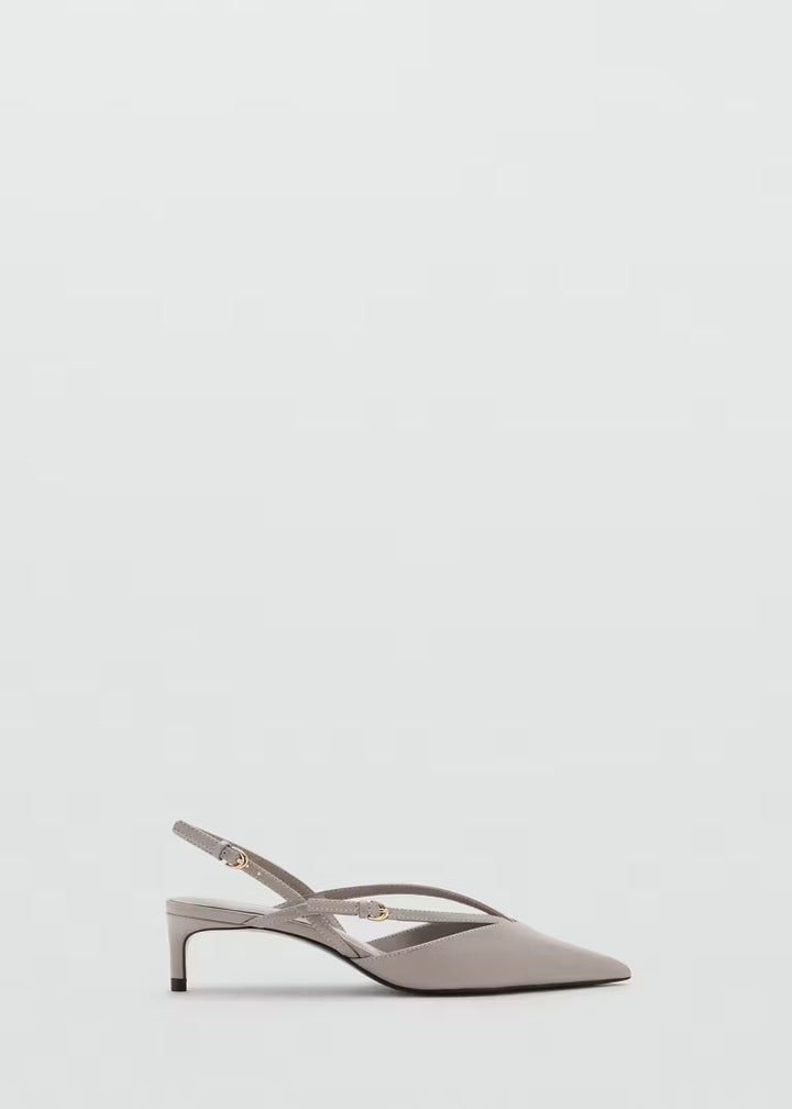 Mango - Chaussures à Talon Kitten à Brides – Pointure 39