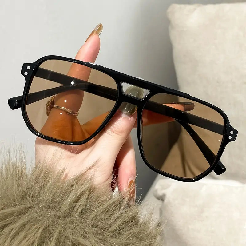 Lunettes Homme Tendance à Monture Double Arc