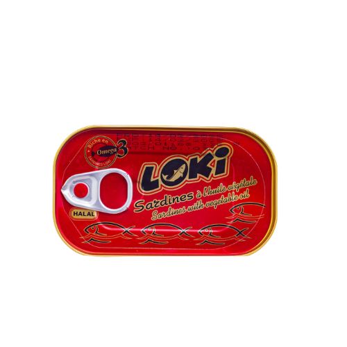 Loki- Sardines à l’Huile Végétale – 125g