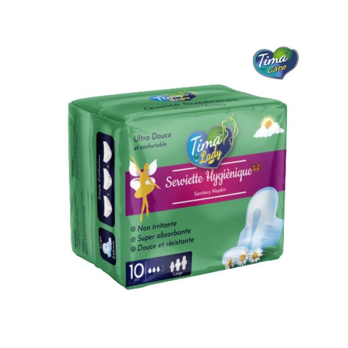 TIMA-Serviette hygiéne-10pcs