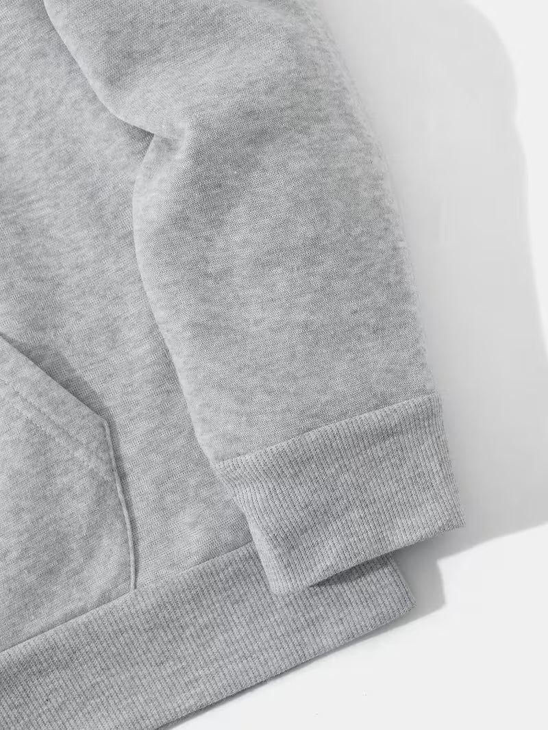Sweat à Capuche Épais en Peluche pour Homme – Motifs Géométriques Abstraits – Taille L
