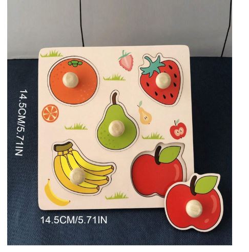 Puzzle en Bois à Thème de Fruit – Jouet Éducatif pour Enfants