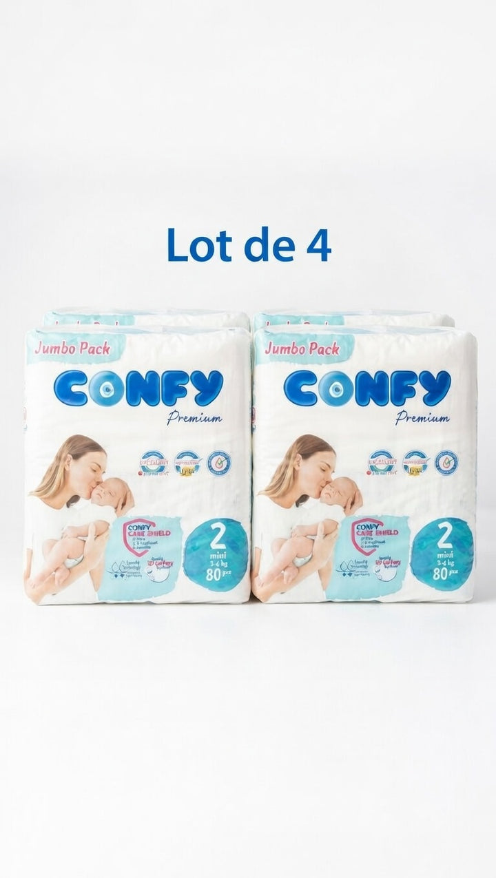 Confy – Couches Taille 2 (3 à 6 kg)