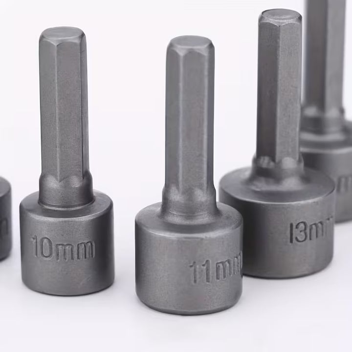 Jeu de Douilles Hexagonales 5 mm à 13 mm – Embouts de Tournevis en Acier Chrome Vanadium