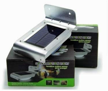Appliques solaires extérieures en aluminium avec détecteur de mouvement pour jardin