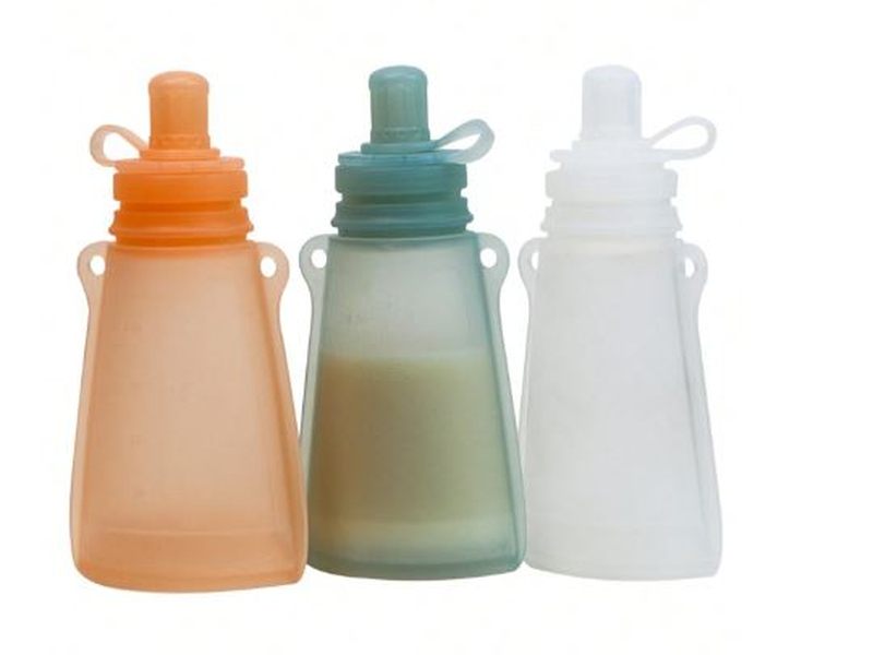  3 Récipients Silicone Réutilisables 120 ml pour Aliments Bébé – Pratiques et Écologiques Dialy - Dakar 