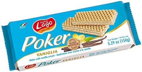 Poker biscuit gaufrettes vanille 150g