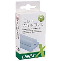 Craie lisse blanche 10 pièces
