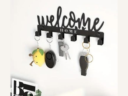 Accroche-clés mural "Welcome Home"