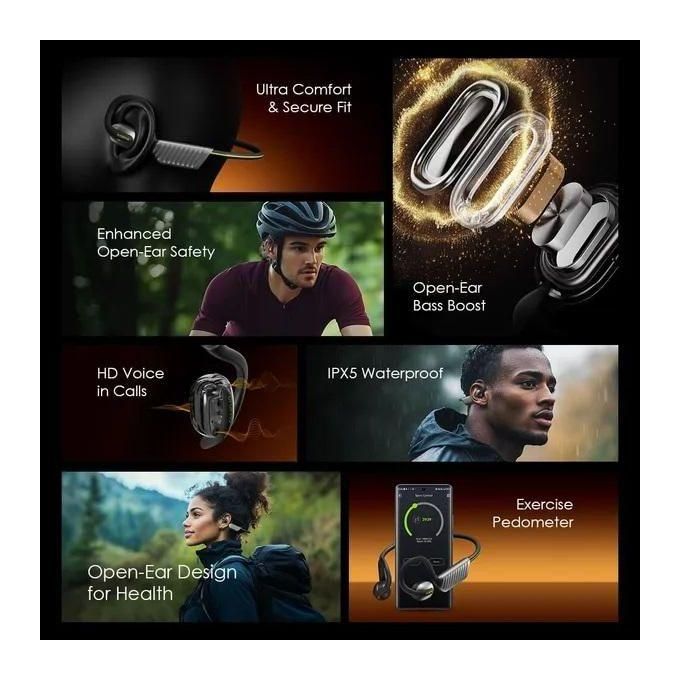 Oraimo-OpenCirclet 2 OPN-672- Gris foncé