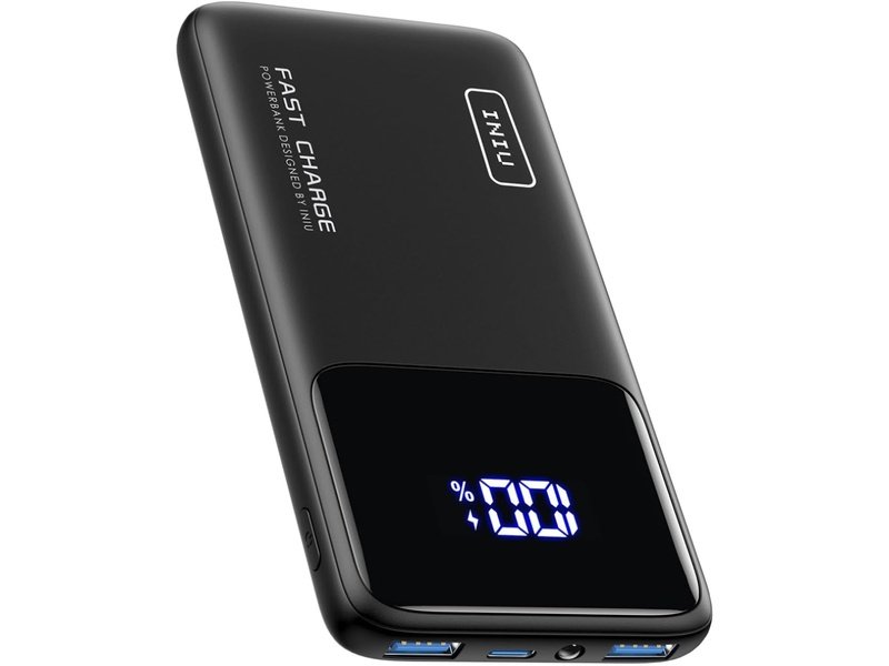 INIU - Batterie Externe 22.5W, power bank, charge rapide, noir