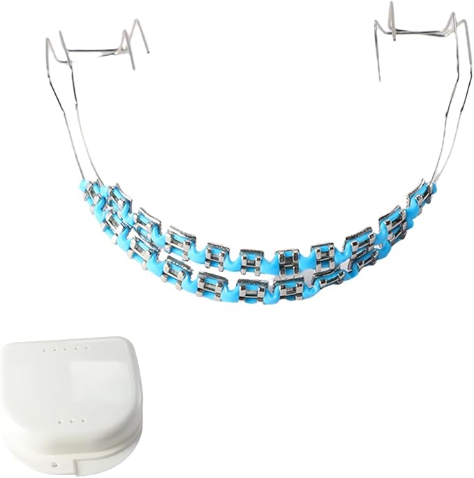 Falsos Para Dientes – Kit de Brackets Orthodontiques d’Entraînement Bleu Clair