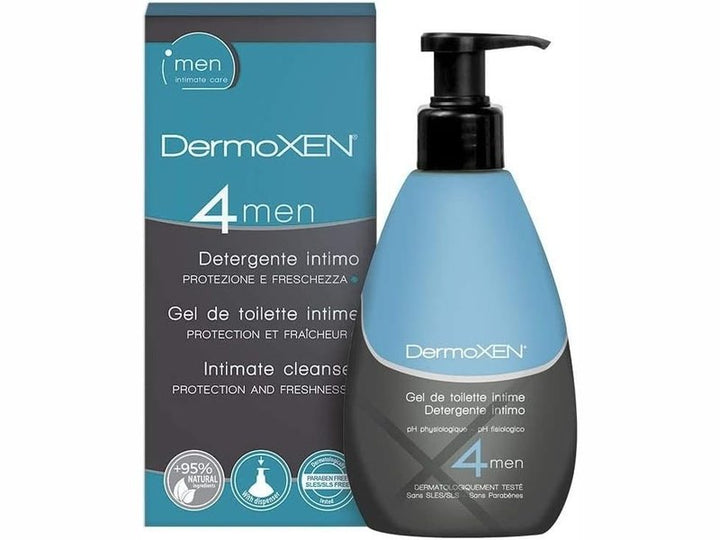 DERMOXEN 4 MEN - Nettoyant intime pour homme antibactérien, 125 ml