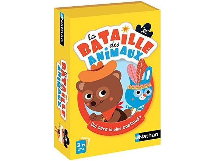 La Bataille des Animaux - Jeu de Cartes Simplifié - A Jouer en Famille - Idéal Pour des Enfants