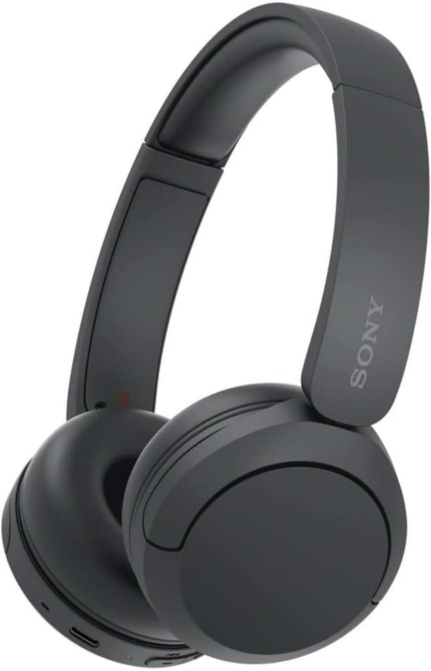 Sony WH-CH520 Casque Bluetooth sans fil – Jusqu'à 50 heures d'autonomie avec charge rapide, style supra-auriculaire – Noir