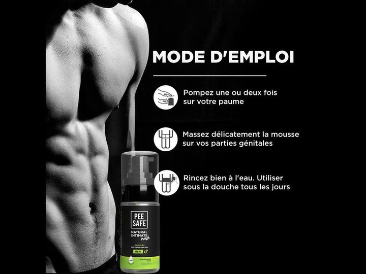 Gel intime naturel pour hommes by PEESAFE | nettoyant intime pour hommes