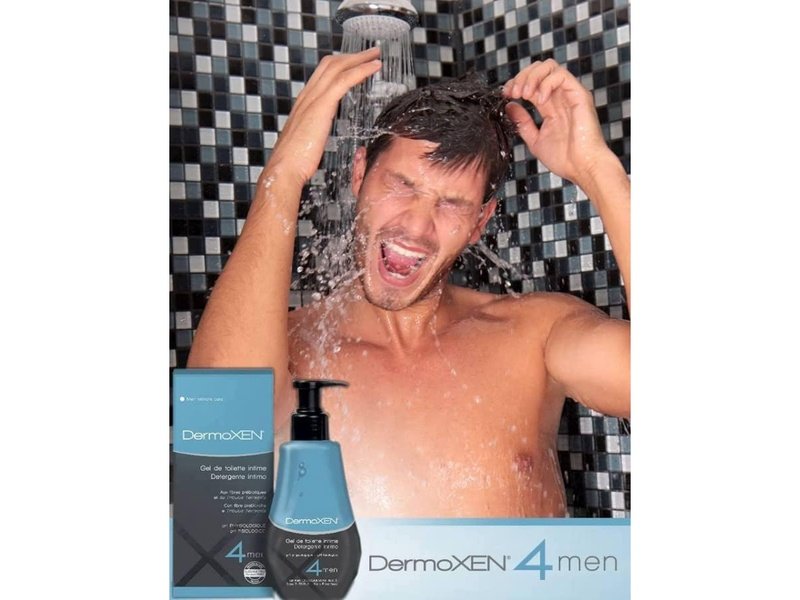 DERMOXEN 4 MEN - Nettoyant intime pour homme antibactérien, 125 ml