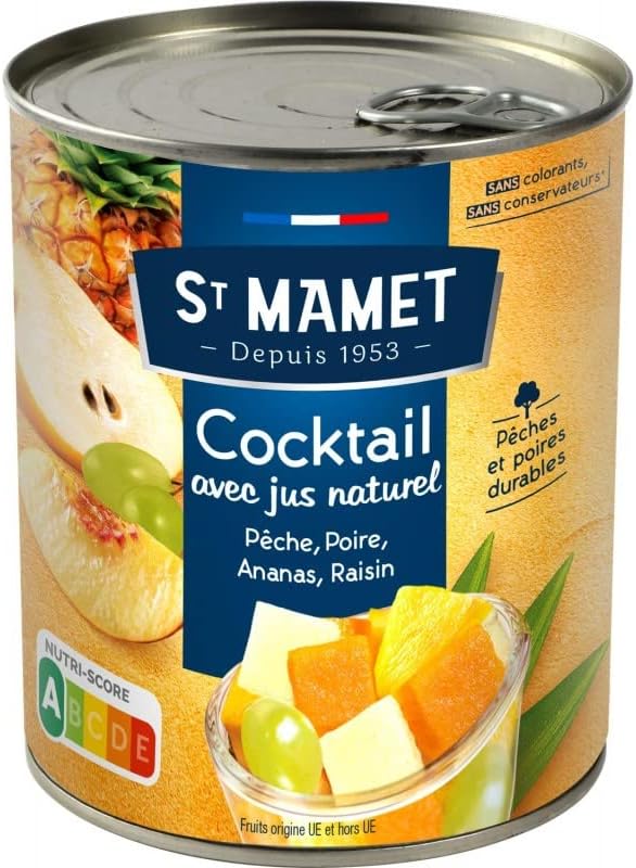 St Mamet – Cocktail de Fruits Sirop Léger – 500 g