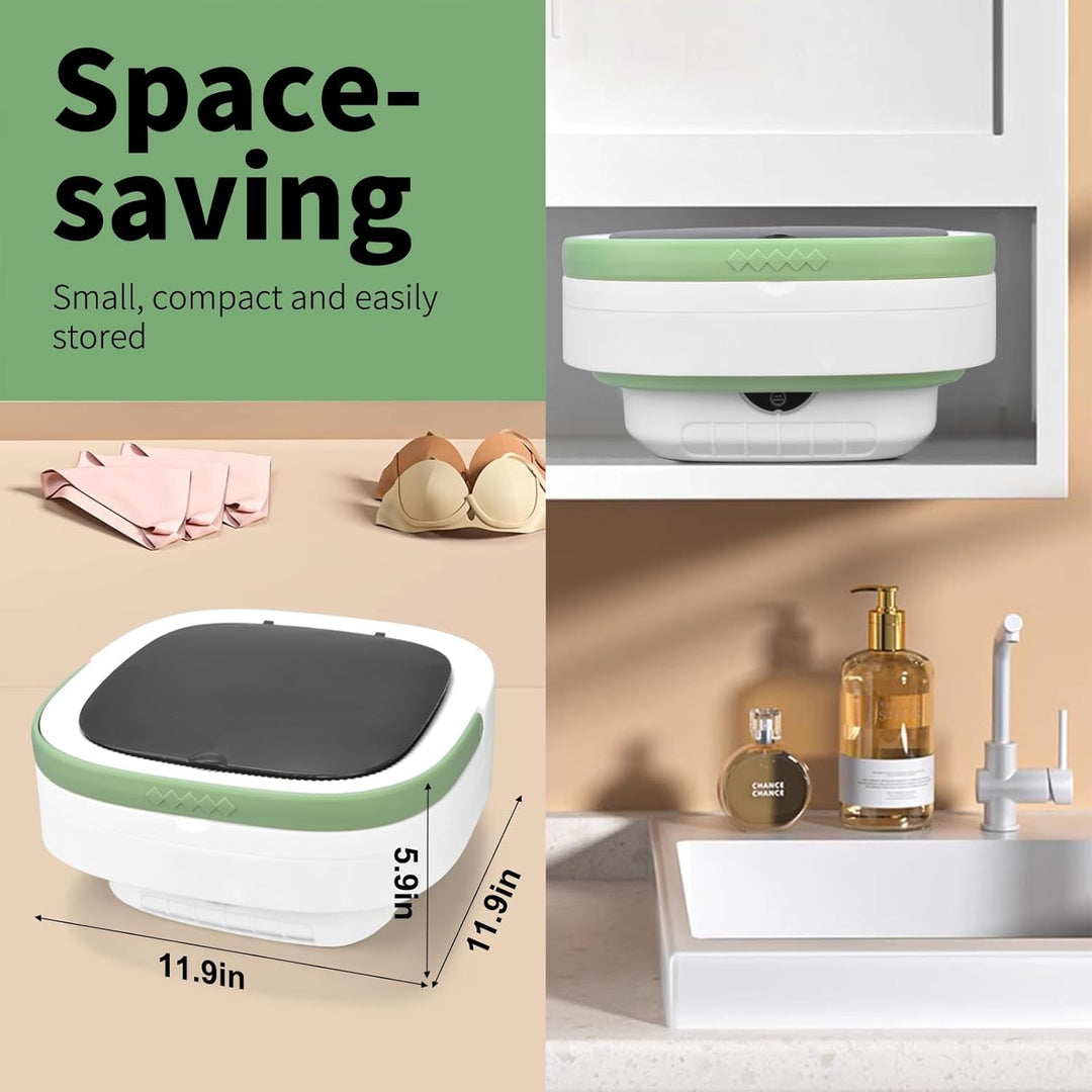 Machine à laver portable, mini laveuse et essoreuse de 16 L avec nettoyage en profondeur