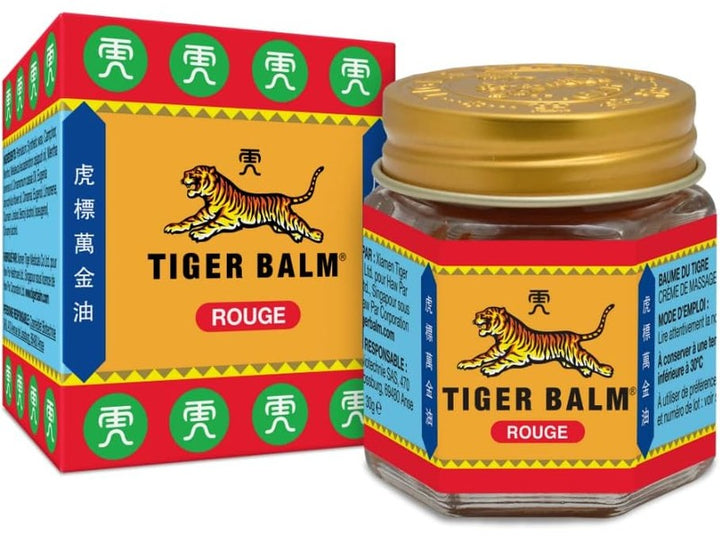 Tiger balm - Baume du tigre rouge - 19 gr baume - Le véritable baume du tigre extra fort