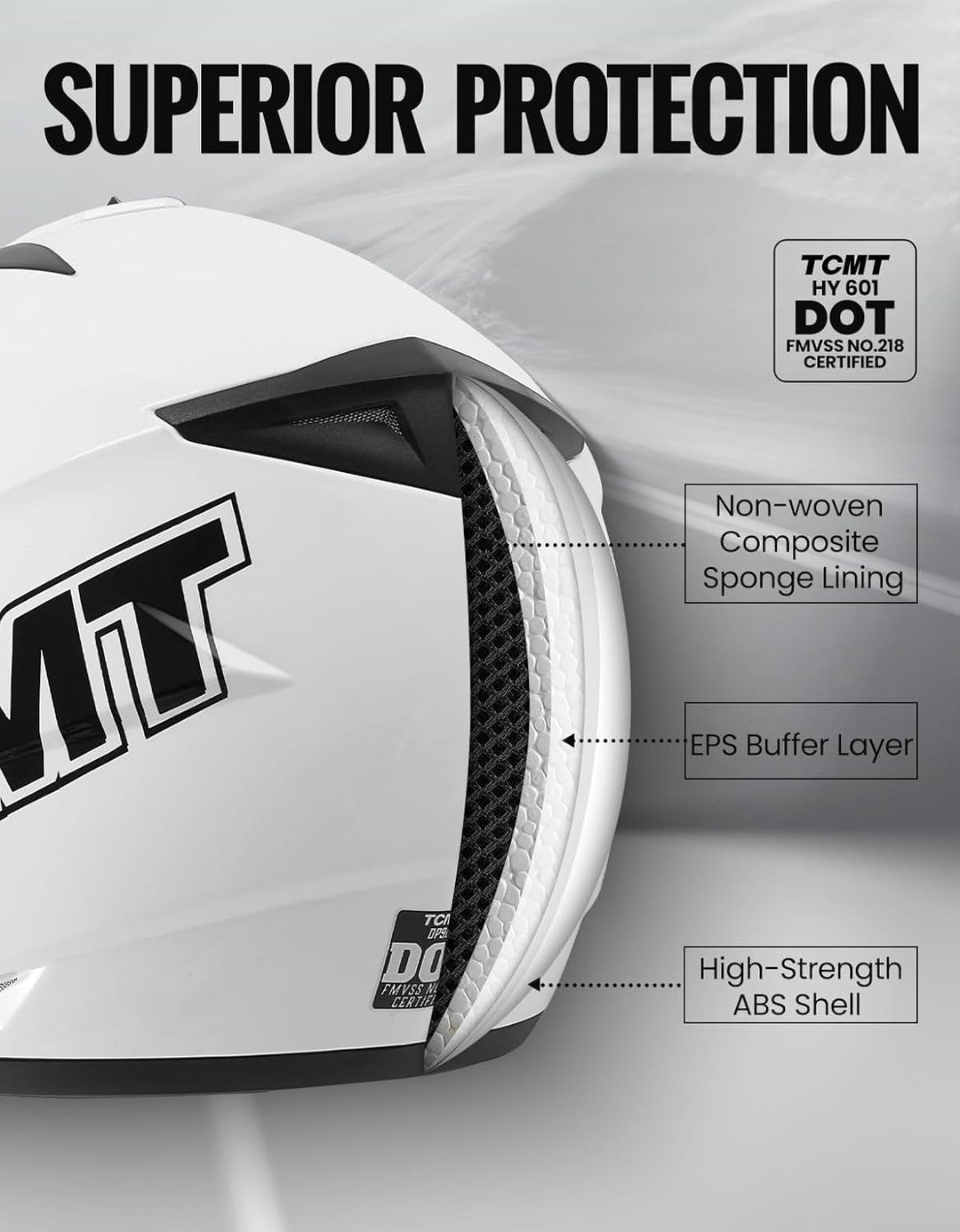 TCMT – Casque Intégral Unisexe Tout-Terrain – XL