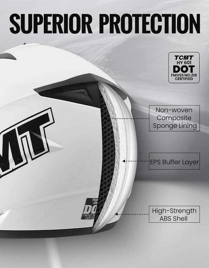 TCMT – Casque Intégral Unisexe Tout-Terrain – XL