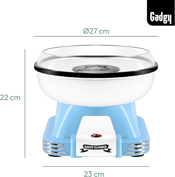 Gagdy – Machine à barbe à papa pour la maison + lot de 5 sucres + bâtonnets