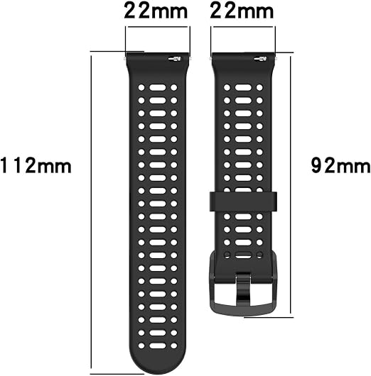 Bracelet en Silicone - 22 mm - Compatible Coros Pace 3 / Coros Apex 2 Pro / Coros Apex Pro / Coros Apex 46mm