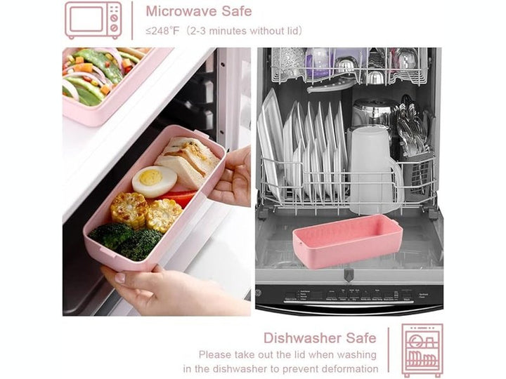 Lunch Box Adulte – Bento 3-en-1 Empilable avec Compartiments
