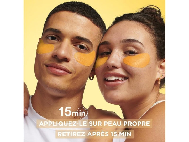 GARNIER SkinActive - Masque en Tissu Illuminant pour les Yeux,  a la Vitamine C