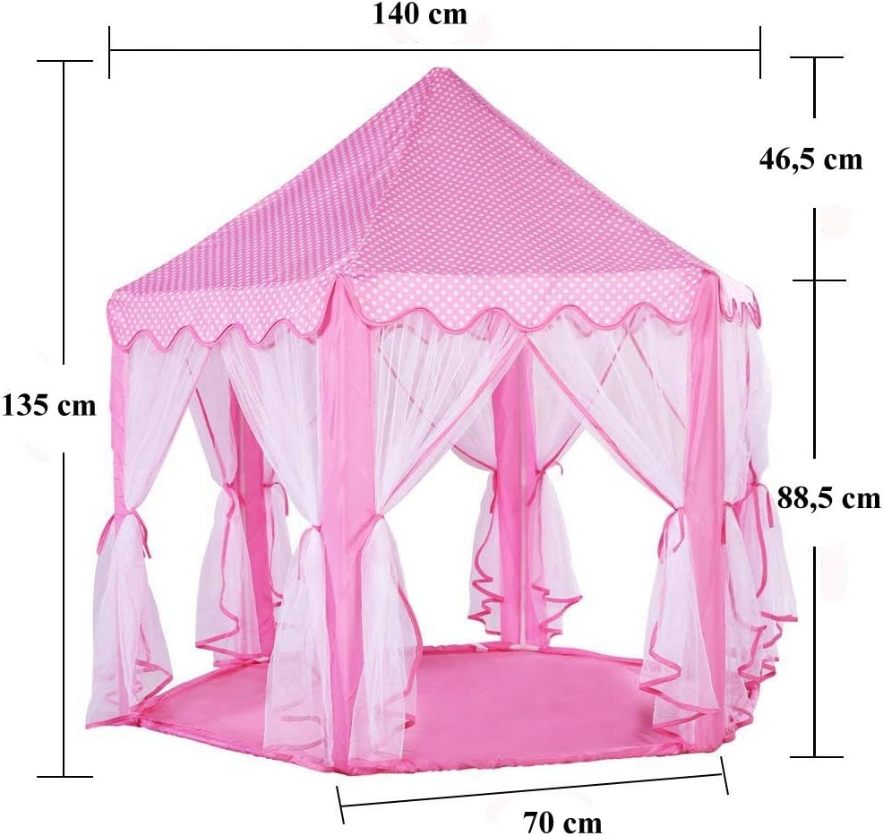 Tente Hexagonale Princesse Rose