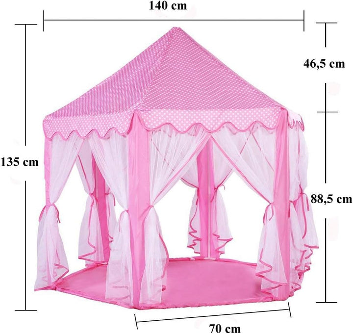 Tente Hexagonale Princesse Rose